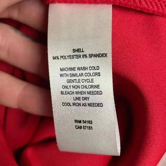 Jessica H Red Evening Dress, size 8 - Picture 8 of 8